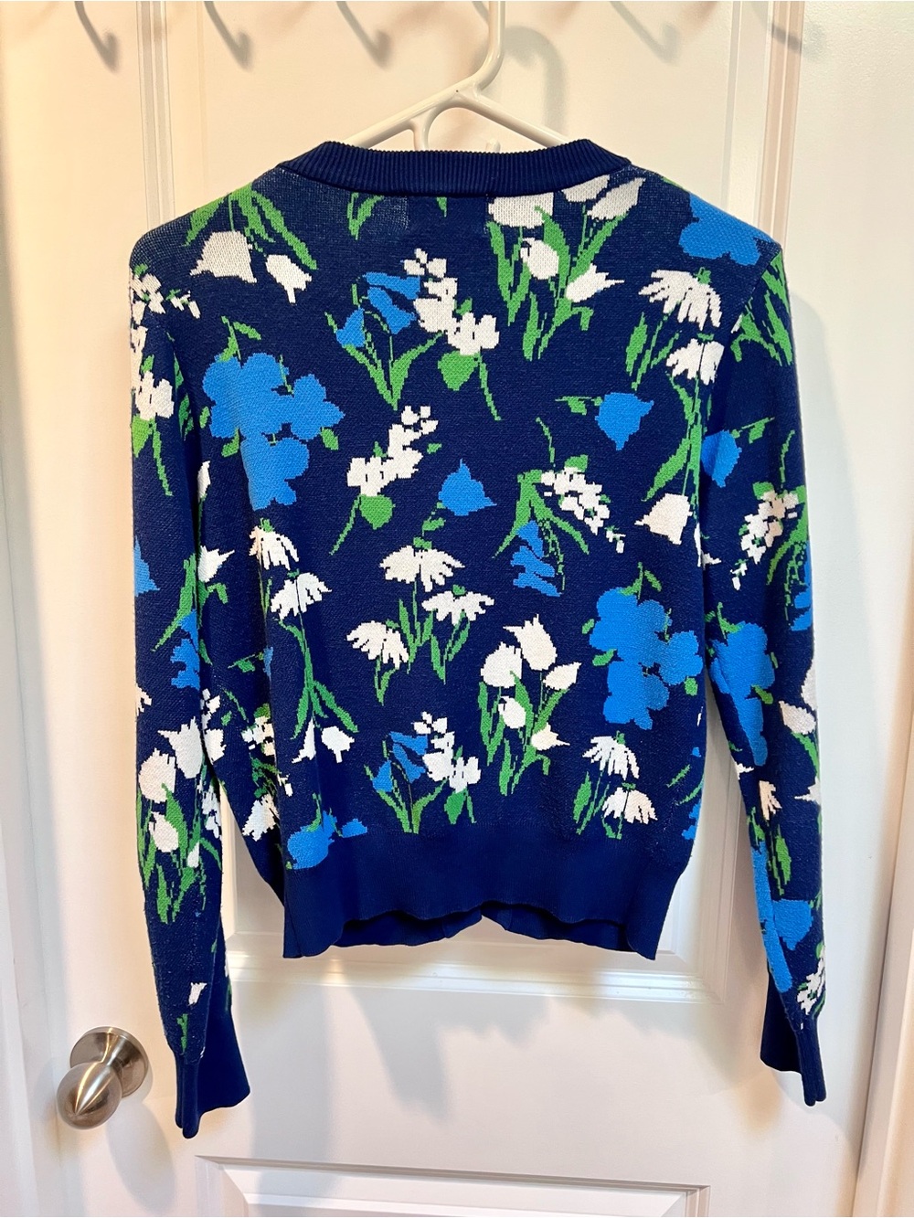 Kate Spade x Target: Floral Navy Button-Front Cardigan (size small) - Picture 5 of 5